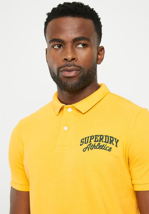 Superdry. - Vintage superstate polo - springs yellow