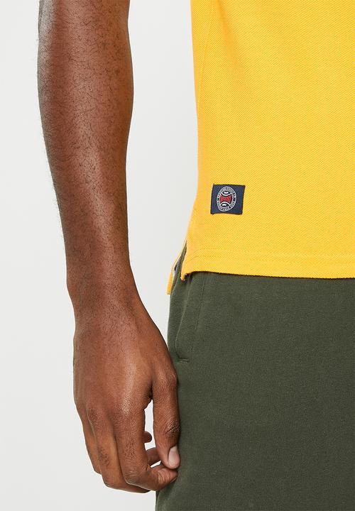 Superdry. - Vintage superstate polo - springs yellow