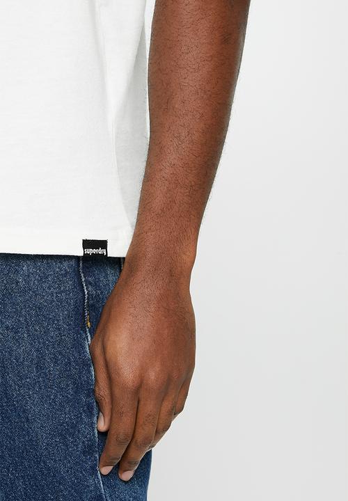 Superdry. - Vintage great outdoors tee - natural white marl