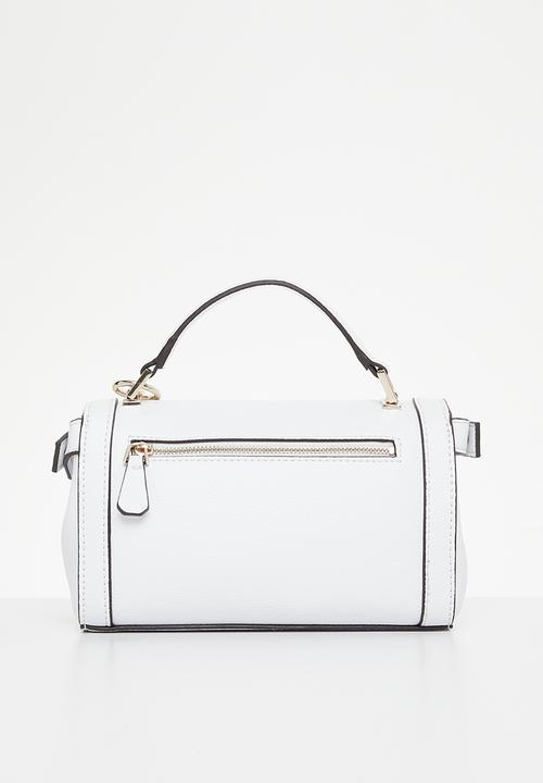 GUESS - Angy top handle flap - white