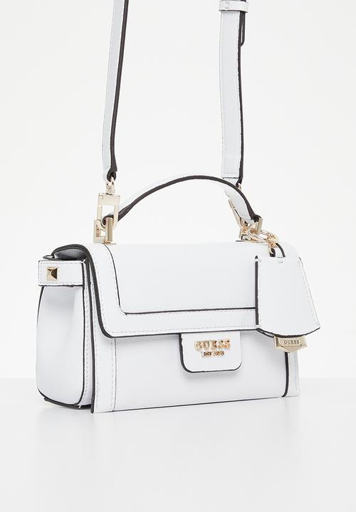 GUESS - Angy top handle flap - white
