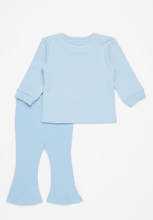 Superbalist - Graphic sweat top and legging - blue