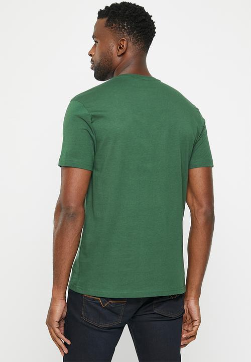 POLO - Mens v neck short sleeve tee - green