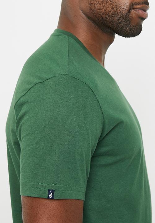 POLO - Mens v neck short sleeve tee - green