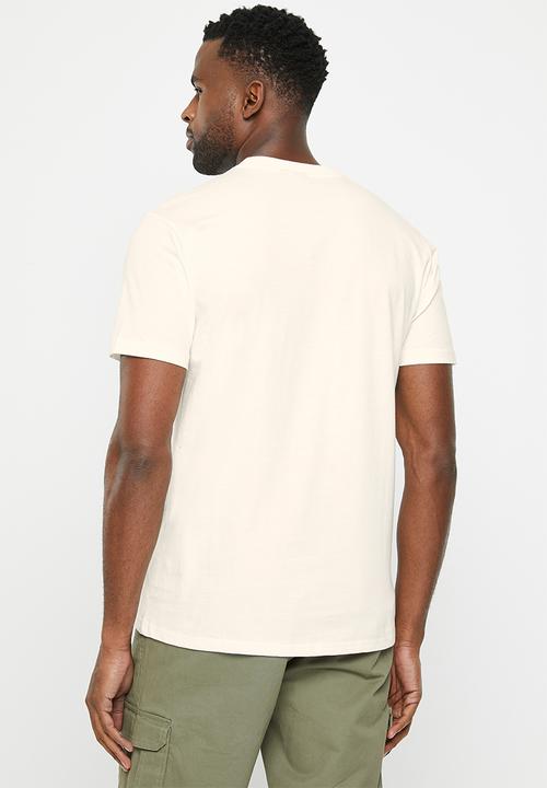 POLO - Mens pjc short sleeve pocket tee - stone 