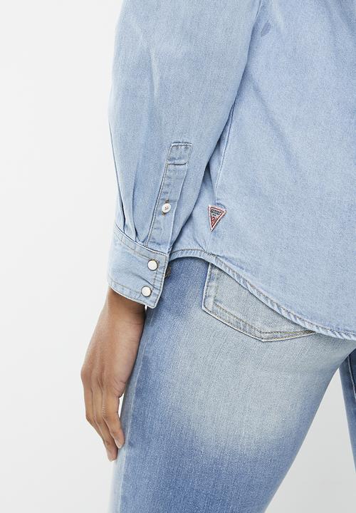 GUESS - Lds denim shirt - light Wash