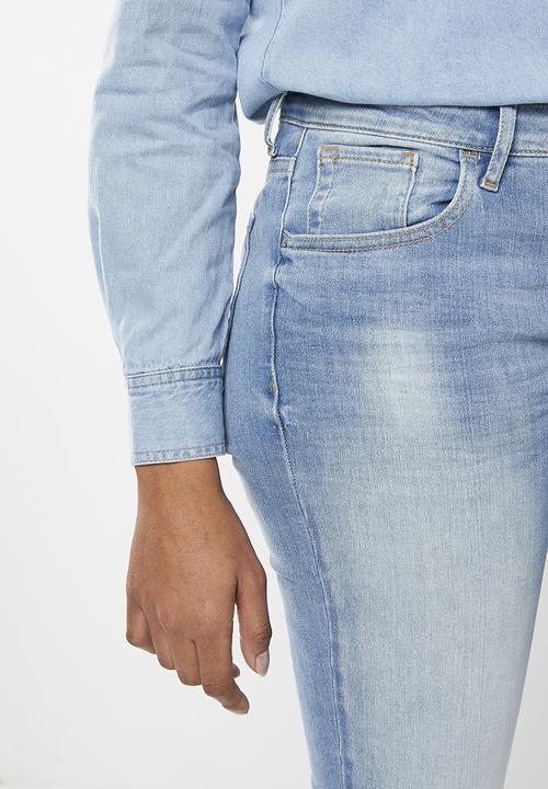 GUESS - Lds anette mid rise - light blue