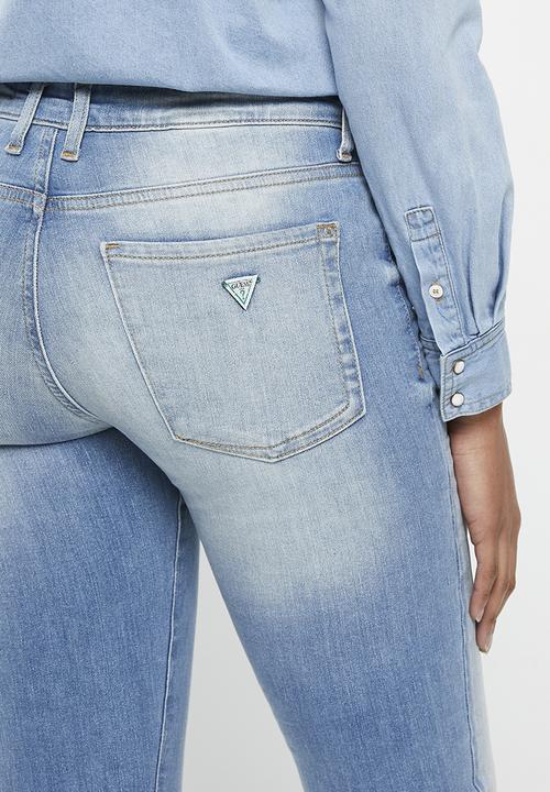 GUESS - Lds anette mid rise - light blue