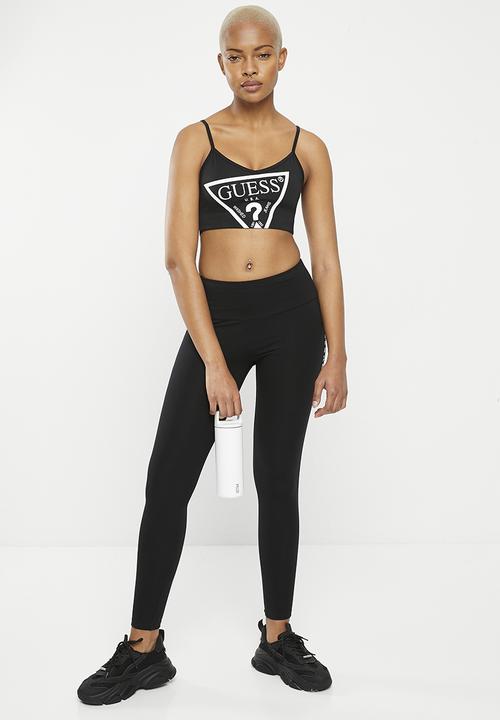 GUESS - Lds aline leggings 4/4 eco J. str - black