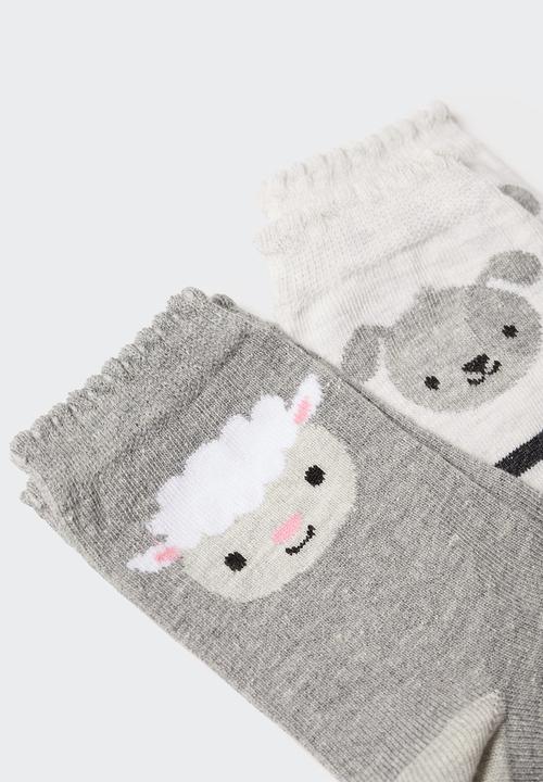 MANGO - Socks sheep - grey