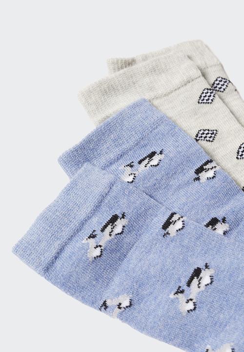 MANGO - Socks motos 2 pack - sky-blue