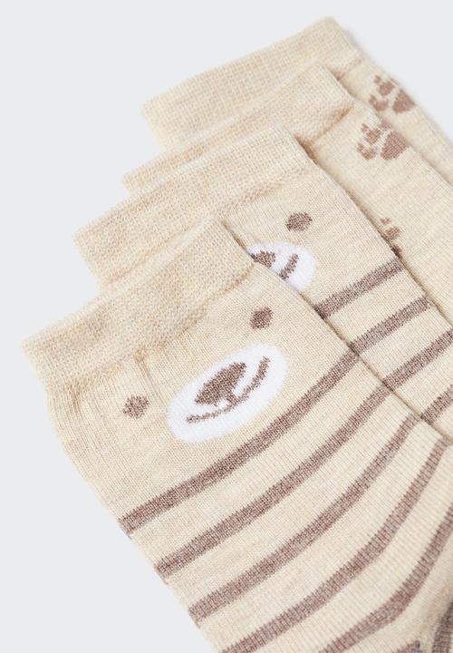 MANGO - Socks oso - sand