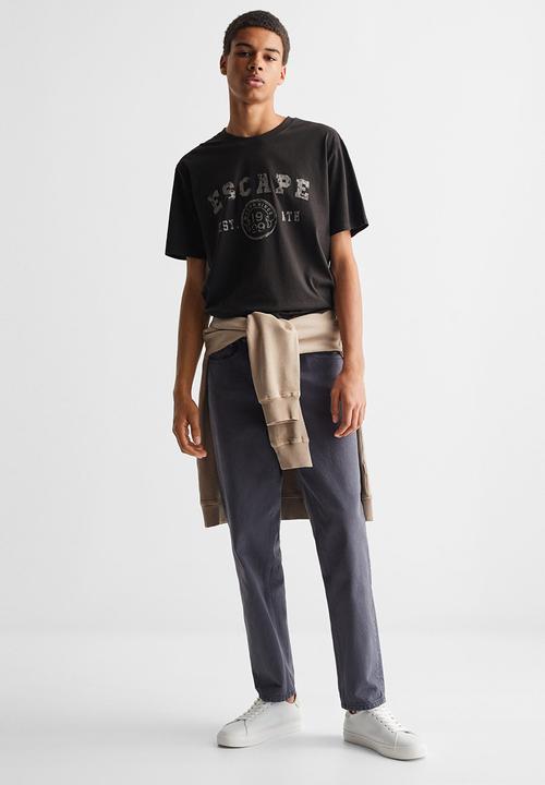 MANGO - T-shirt escape - black
