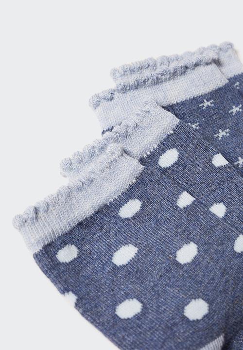 MANGO - Socks starb - blue