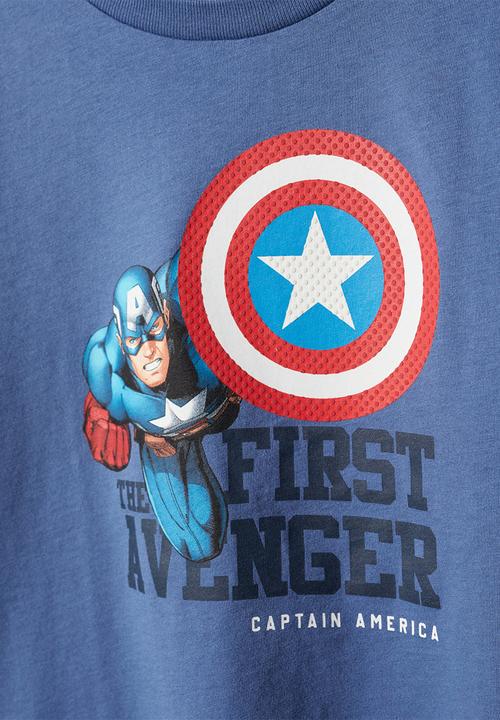 MANGO - T-shirt first - blue
