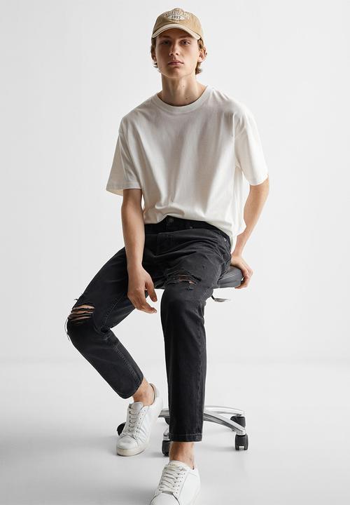 MANGO - Jeans tapfitbr - black denim