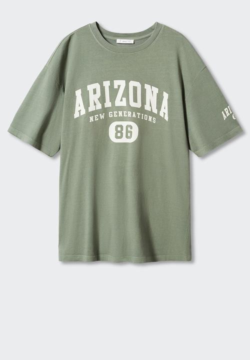 MANGO - T-shirt cityk - khaki