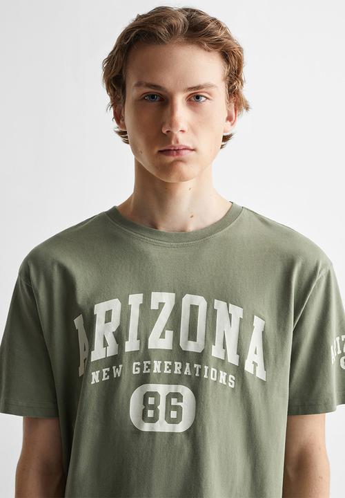 MANGO - T-shirt cityk - khaki