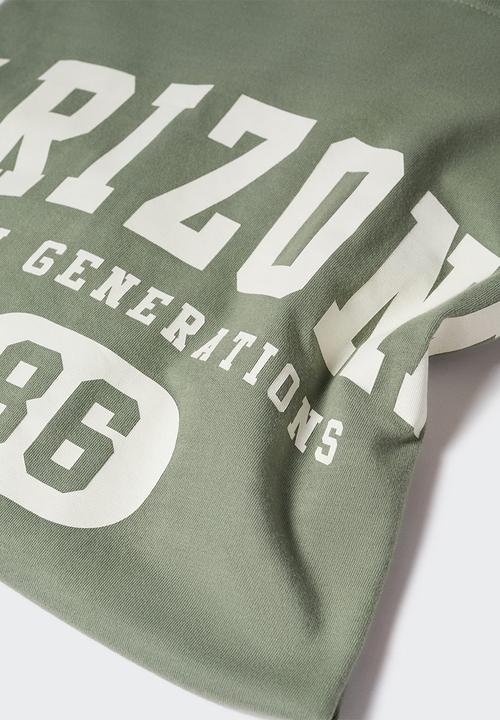 MANGO - T-shirt cityk - khaki