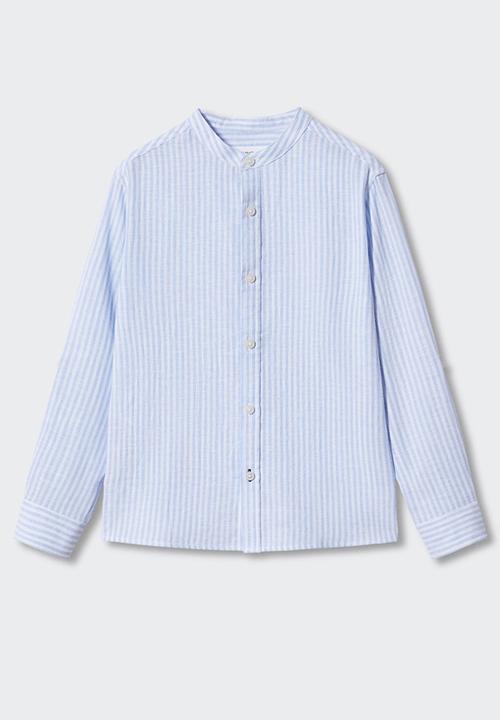 MANGO - Shirt form - sky-blue