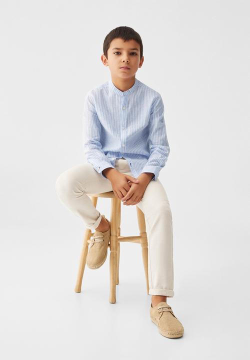 MANGO - Shirt form - sky-blue