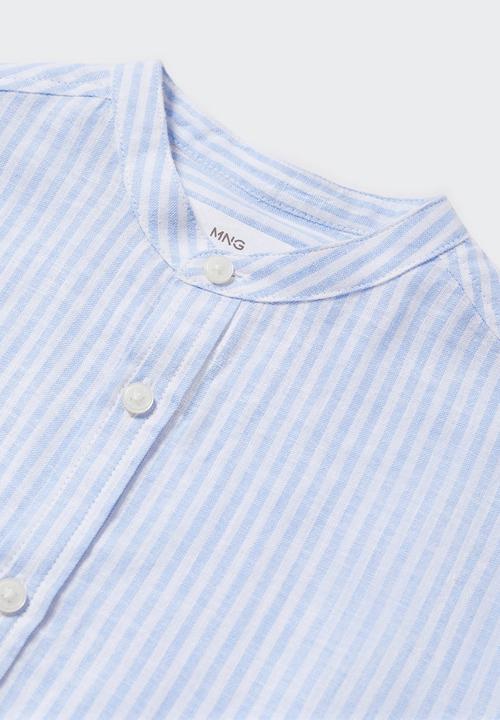 MANGO - Shirt form - sky-blue