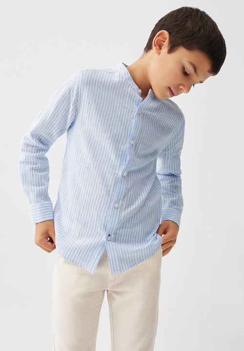 MANGO - Shirt form - sky-blue