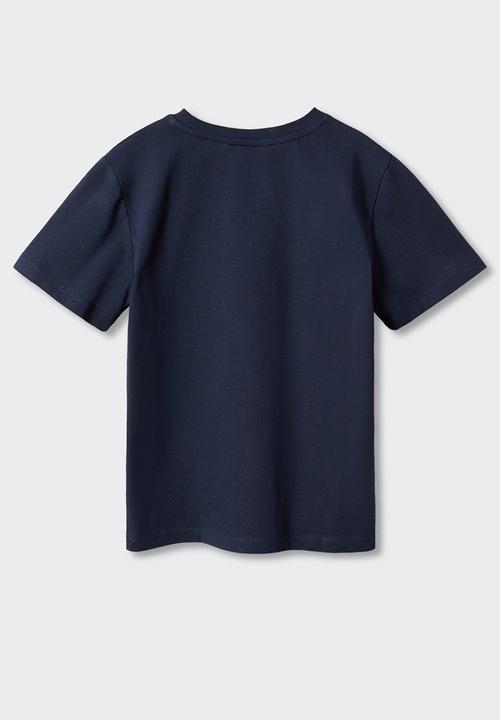 MANGO - T-shirt assemble - navy