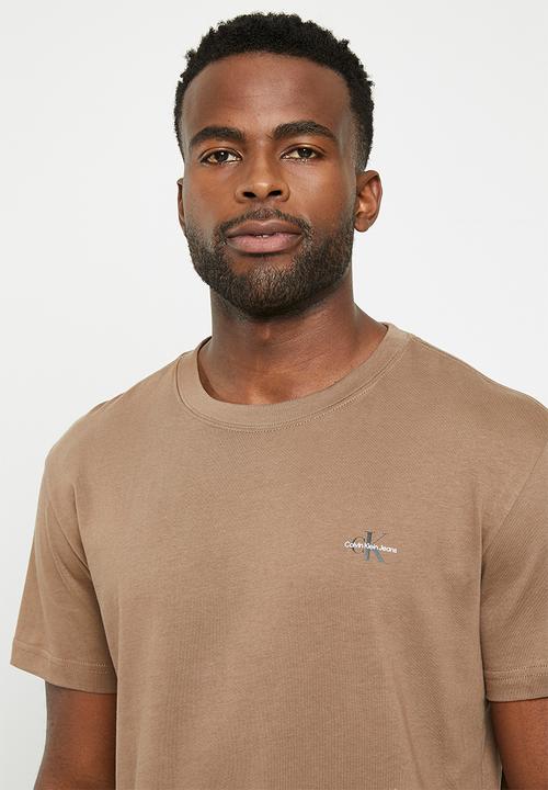 Calvin Klein - 2 Pack monologo T-shirt - warm toffee & bright white