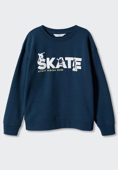 MANGO - Sweatshirt riding - blue