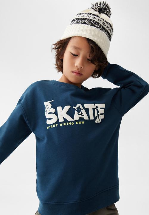 MANGO - Sweatshirt riding - blue