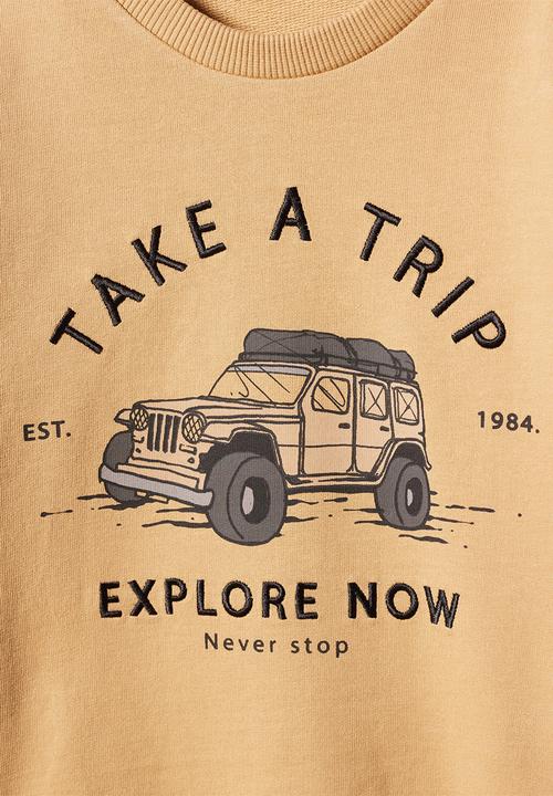 MANGO - Sweatshirt trip - sand