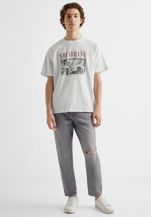 MANGO - T-shirt rumble - offwhite