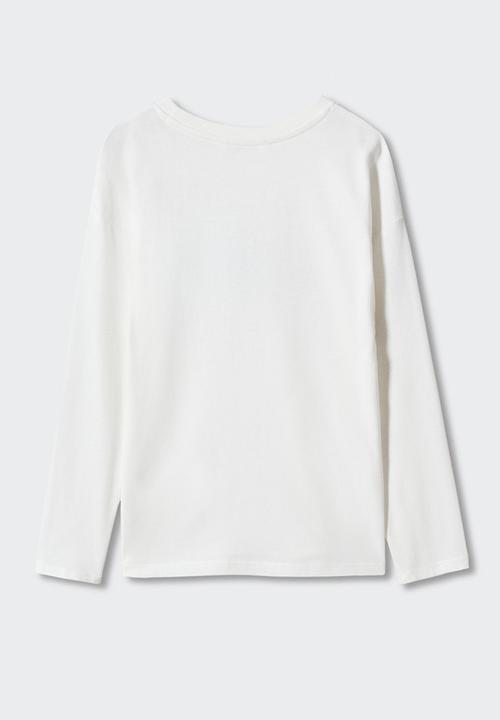 MANGO - T-shirt stay - off white
