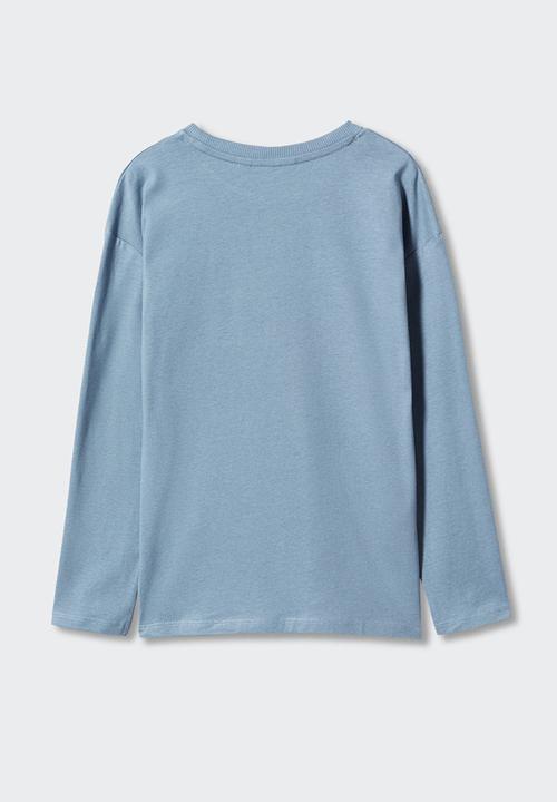 MANGO - T-shirt stay - blue