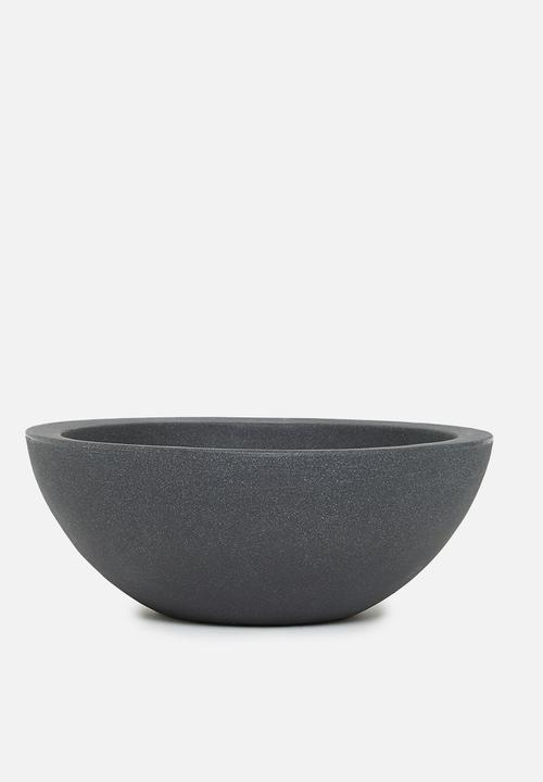 H&S - Sammy planter bowl - charcoal