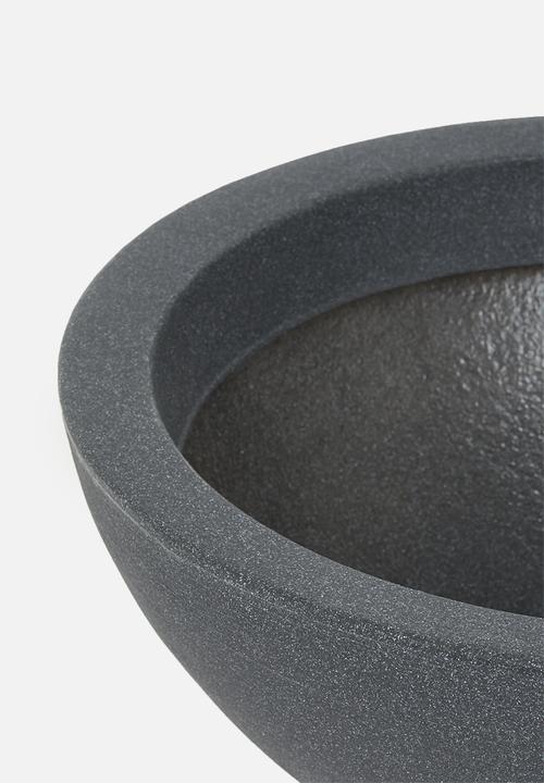 H&S - Sammy planter bowl - charcoal
