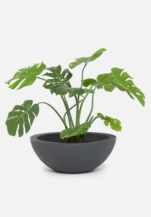 Sammy planter bowl - charcoal