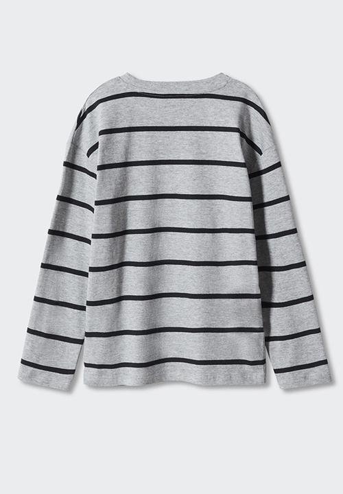 MANGO - T-shirt trekking - medium grey