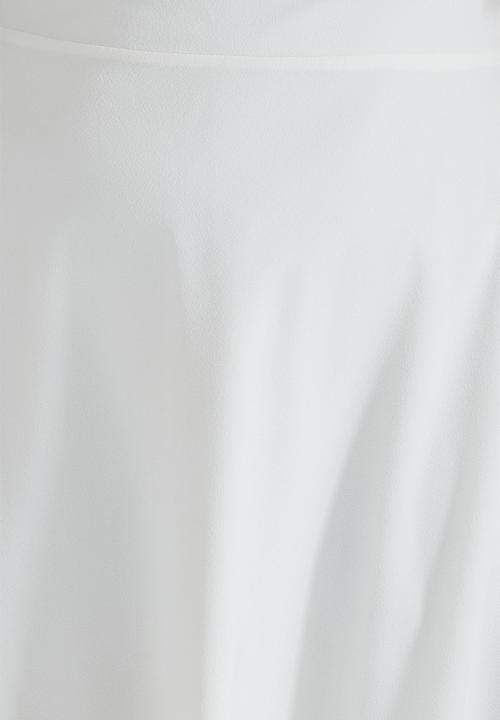 Trendyol - Plus bell sleeve a-line dress - white