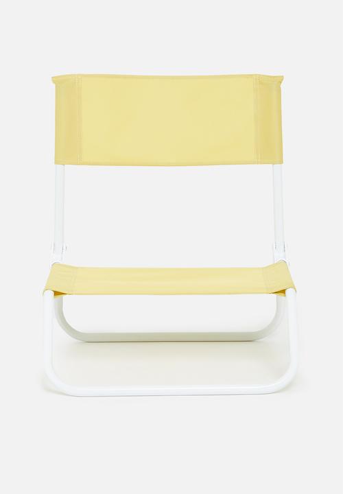H&S - Folding beach chair- yellow