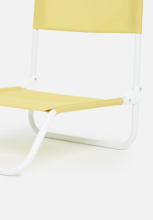 H&S - Folding beach chair- yellow