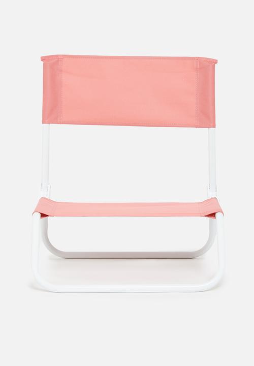 H&S - Folding beach chair- coral