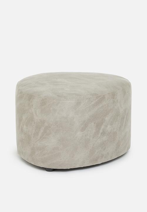 Sixth Floor - Alder ottoman large - stonewash grey