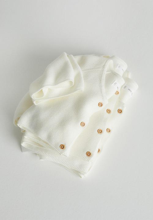 MANGO - Cardigan pattyb4 - off white