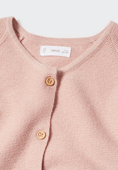 MANGO - Cardigan pattyb4 - ligth pink