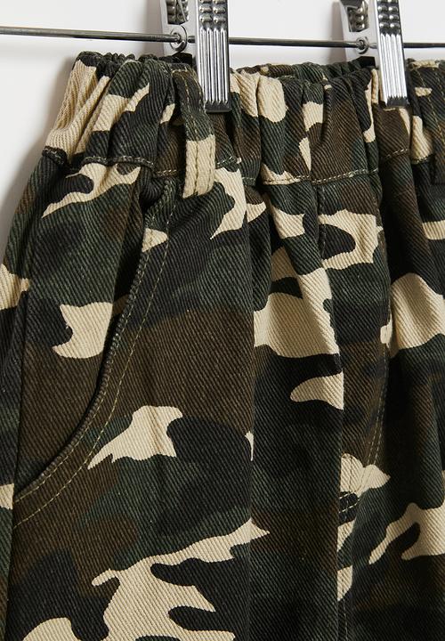 Pop Candy - Teen boys cargo pants - camo