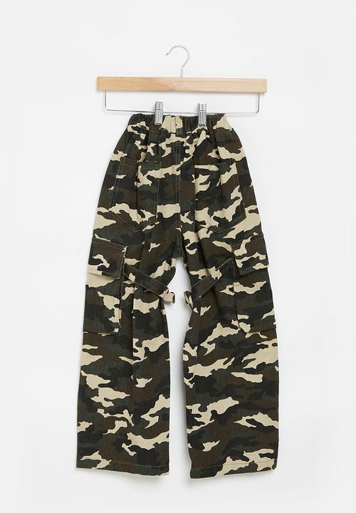 Pop Candy - Teen boys cargo pants - camo