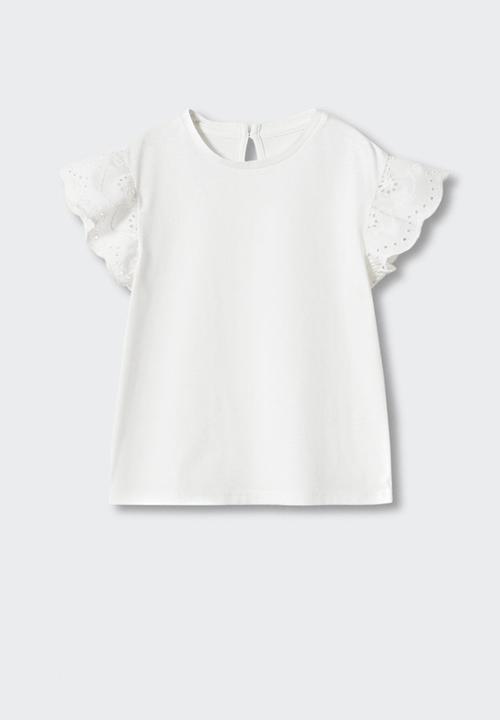 MANGO - T-shirt laila - off white