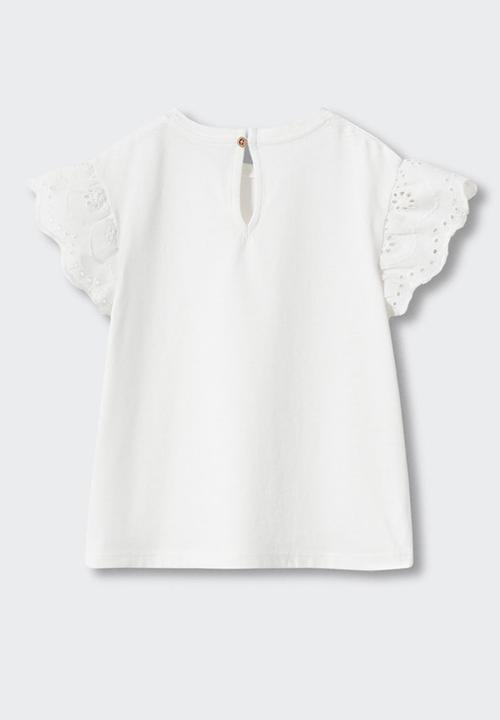 MANGO - T-shirt laila - off white